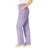Woman Within Plus Size Convertible 2-in-1 Cargo Pant & Capri Elastic Waist(Pale Lilac)