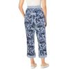 Woman Within Plus Size Convertible 2-in-1 Cargo Pant & Capri Elastic Waist(Pearl Grey Botanical)