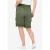 Woman Within Plus Size Convertible Length Cargo Bermuda/Short(White)