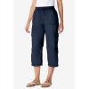 Woman Within Plus Size Convertible Length Cargo Capri/Bermuda(Waterfall)
