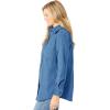 Woman Within Plus Size Corduroy Shirt(Blue Coast)