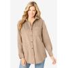 Woman Within Plus Size Corduroy Shirt(New Khaki)