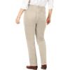 Woman Within Plus Size Corduroy Straight Leg Stretch Pant(Natural Khaki)
