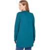 Woman Within Plus Size Cotton Cable Knit Cardigan Sweater(Bright Cobalt)