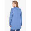 Woman Within Plus Size Cotton Cable Knit Cardigan Sweater(French Blue)