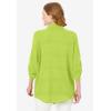 Woman Within Plus Size Cotton Gauze Bigshirt(Lime)