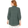 Woman Within Plus Size Cotton Gauze Bigshirt(Pine)