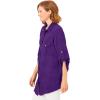 Woman Within Plus Size Cotton Gauze Bigshirt(Radiant Purple)