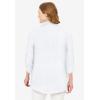 Woman Within Plus Size Cotton Gauze Bigshirt(White)