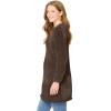 Woman Within Plus Size Crewneck Chenille Sweater(Chocolate)
