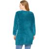 Woman Within Plus Size Crewneck Chenille Sweater(Deep Teal)