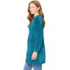 Woman Within Plus Size Crewneck Chenille Sweater(Deep Teal)