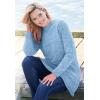 Woman Within Plus Size Crewneck Chenille Sweater(Evening Blue)