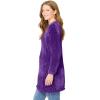 Woman Within Plus Size Crewneck Chenille Sweater(Radiant Purple)