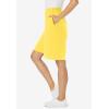 Woman Within Plus Size Elastic-Waist Knit Short(Primrose Yellow)