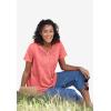 Woman Within Plus Size Eyelet Henley Tee(Sweet Coral)