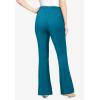 Woman Within Plus Size Fineline Stretch Denim Pull-On Bootcut Jeans(Deep Teal)