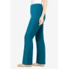 Woman Within Plus Size Fineline Stretch Denim Pull-On Bootcut Jeans(Deep Teal)
