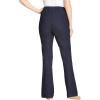 Woman Within Plus Size Fineline Stretch Denim Pull-On Bootcut Jeans(Indigo)