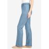 Woman Within Plus Size Fineline Stretch Denim Pull-On Bootcut Jeans(Light Stonewash)