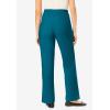 Woman Within Plus Size Fineline Stretch Denim Wide-Leg Pull-On Jeans(Deep Teal)
