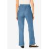 Woman Within Plus Size Fineline Stretch Denim Wide-Leg Pull-On Jeans(Light Stonewash)