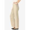 Woman Within Plus Size Fineline Stretch Denim Wide-Leg Pull-On Jeans(Natural Khaki)