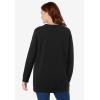 Woman Within Plus Size Fleece Sweatshirt(Black)