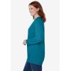 Woman Within Plus Size Fleece Sweatshirt(Deep Teal)
