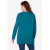 Woman Within Plus Size Fleece Sweatshirt(Deep Teal)