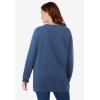 Woman Within Plus Size Fleece Sweatshirt(Heather Navy)