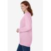 Woman Within Plus Size Fleece Sweatshirt(Pink)