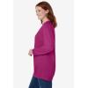 Woman Within Plus Size Fleece Sweatshirt(Raspberry)
