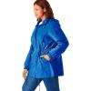 Woman Within Plus Size Fleece-Lined Taslon Anorak(Bright Cobalt)