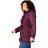 Woman Within Plus Size Fleece-Lined Taslon Anorak(Deep Claret)