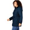 Woman Within Plus Size Fleece-Lined Taslon Anorak(Navy)