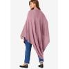 Woman Within Plus Size Fringed Cape(Black)