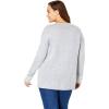Woman Within Plus Size Holiday Sweater(Ivory Snowflake)