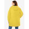 Woman Within Plus Size Hooded Slicker Raincoat(Kelly Green)