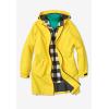 Woman Within Plus Size Hooded Slicker Raincoat(Kelly Green)