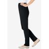Woman Within Plus Size Knit Pull-On Elastic-Waist Pants(Black)