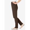 Woman Within Plus Size Knit Pull-On Elastic-Waist Pants(Chocolate)