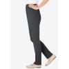 Woman Within Plus Size Knit Pull-On Elastic-Waist Pants(Dark Charcoal)