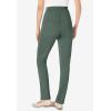 Woman Within Plus Size Knit Pull-On Elastic-Waist Pants(Pine)