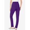 Woman Within Plus Size Knit Pull-On Elastic-Waist Pants(Radiant Purple)