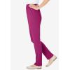 Woman Within Plus Size Knit Pull-On Elastic-Waist Pants(Raspberry)