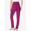 Woman Within Plus Size Knit Pull-On Elastic-Waist Pants(Raspberry)
