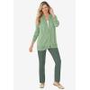 Woman Within Plus Size Knit Pull-On Elastic-Waist Pants(Sage)