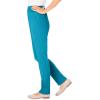 Woman Within Plus Size Knit Pull-On Elastic-Waist Pants(Turq Blue)
