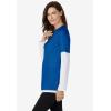 Woman Within Plus Size Layered-Look Crewneck Tee(Bright Cobalt)